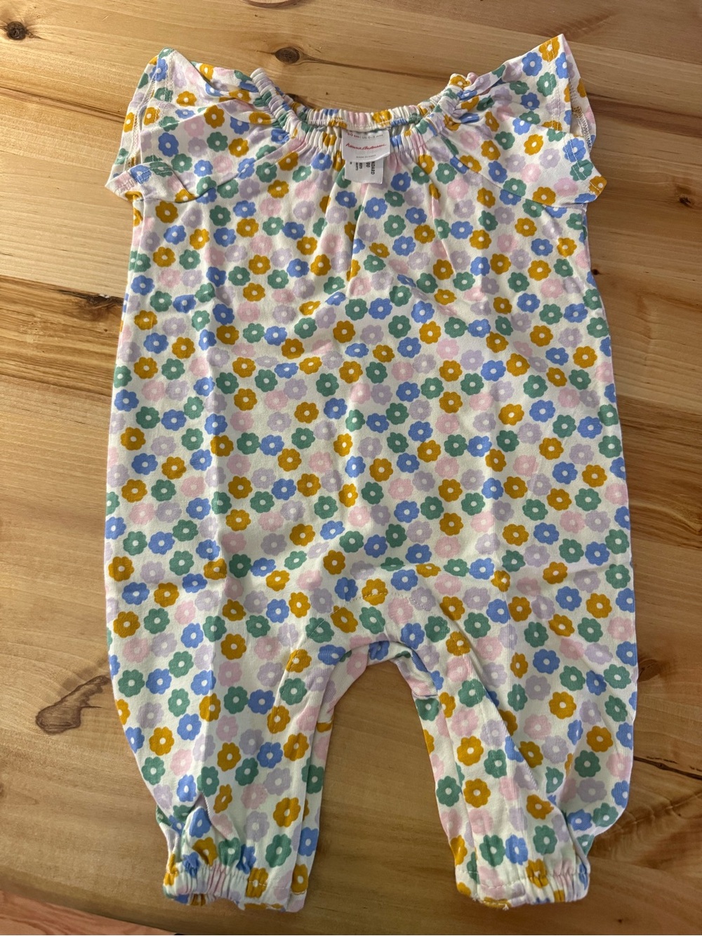 Hanna Andersson Floral Cotton Baby Romper